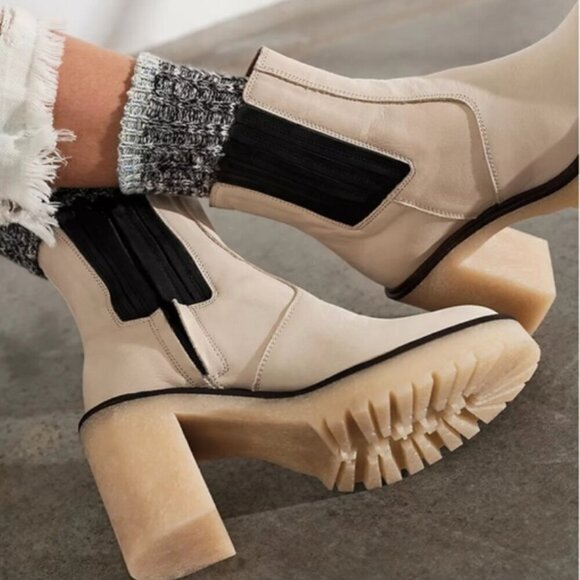 Free People James Chelsea Boot Chalk Size 11 US - Picture 1 of 16
